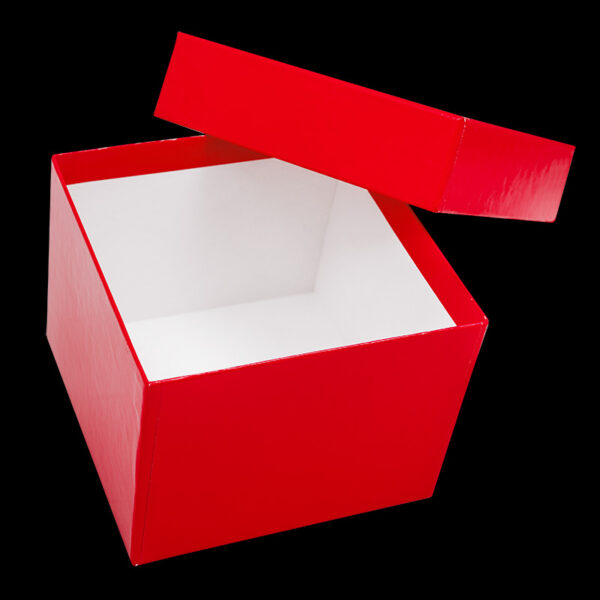 Cardboard boxes 100 mm red