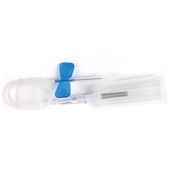 Sommerfugle med sikkerhedskanyle og luer-adapter