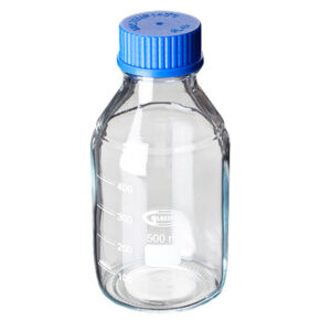 GLASSCO reagent glass bottle, clear, BlueCap